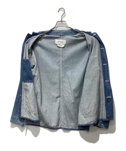 Veritecoeur（ヴェリテクール）Veritecoeur (ヴェリテクール) デニムカバーオールジャケット ブルー サイズ:Freeの古着・服飾アイテム