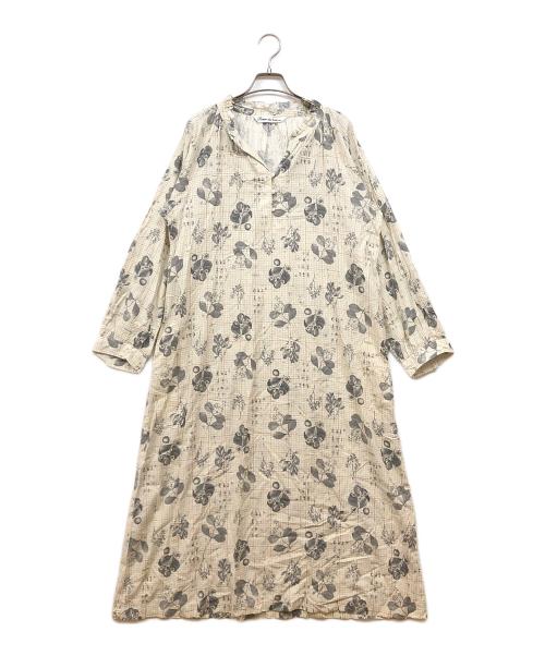 porter des boutons（ポルテデブトン）porter des boutons (ポルテデブトン) 植物ノートワンピース アイボリー サイズ:記載無し（実寸サイズをご確認ください）の古着・服飾アイテム