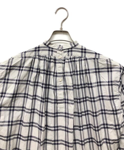 HYKE（ハイク）HYKE (ハイク) CHECKED BIB FRONT SHIRT DRESS グレー サイズ:1の古着・服飾アイテム