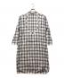 HYKE（ハイク）の古着「CHECKED BIB FRONT SHIRT DRESS」｜グレー