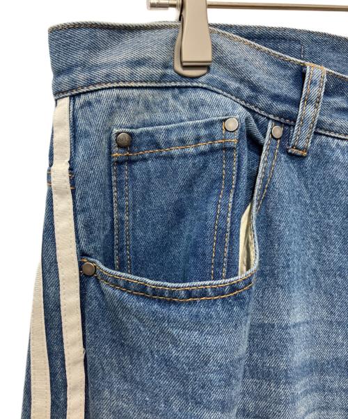 adidas（アディダス）adidas (アディダス) ルーズフィット デニムパンツ ブルー サイズ:34の古着・服飾アイテム