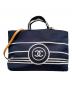 CHANEL（シャネル）の古着「ココークマーク マリン デニム 2WAYトートバッグ」｜ネイビー