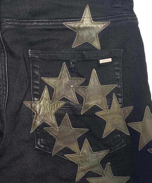 AMIRI（アミリ）AMIRI (アミリ) CHEMIST Denim Stars Skinny Jean ブラック サイズ:W29の古着・服飾アイテム