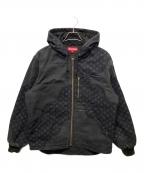 SUPREMEシュプリーム）の古着「26SS Flag Quilted Hooded Work Jacket」｜ブラック