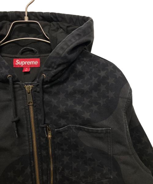 SUPREME（シュプリーム）SUPREME (シュプリーム) 26SS Flag Quilted Hooded Work Jacket ブラック サイズ:Mの古着・服飾アイテム