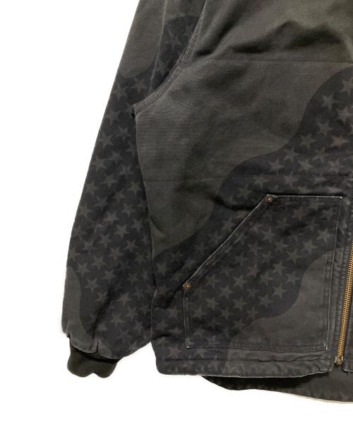 SUPREME（シュプリーム）SUPREME (シュプリーム) 26SS Flag Quilted Hooded Work Jacket ブラック サイズ:Mの古着・服飾アイテム