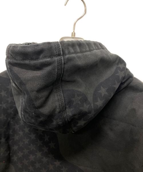 SUPREME（シュプリーム）SUPREME (シュプリーム) 26SS Flag Quilted Hooded Work Jacket ブラック サイズ:Mの古着・服飾アイテム