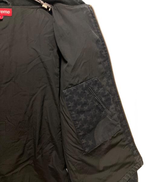 SUPREME（シュプリーム）SUPREME (シュプリーム) 26SS Flag Quilted Hooded Work Jacket ブラック サイズ:Mの古着・服飾アイテム