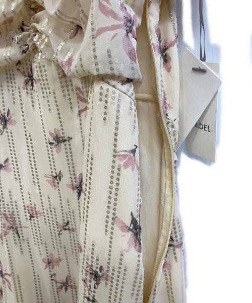 Snidel（スナイデル）Snidel (スナイデル) ラメドビーシフォンプリントワンピ イエロー サイズ:1の古着・服飾アイテム
