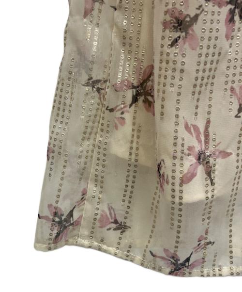Snidel（スナイデル）Snidel (スナイデル) ラメドビーシフォンプリントワンピ イエロー サイズ:1の古着・服飾アイテム