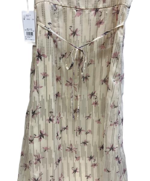 Snidel（スナイデル）Snidel (スナイデル) ラメドビーシフォンプリントワンピ イエロー サイズ:1の古着・服飾アイテム