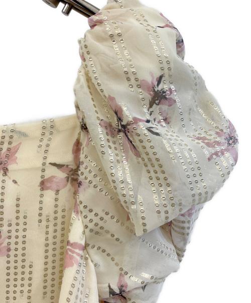 Snidel（スナイデル）Snidel (スナイデル) ラメドビーシフォンプリントワンピ イエロー サイズ:1の古着・服飾アイテム
