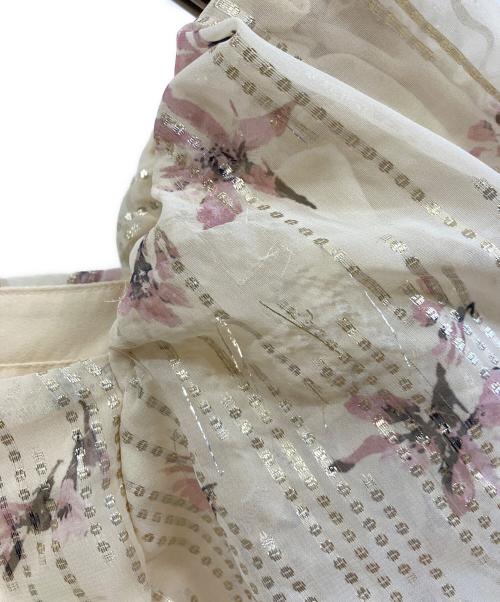Snidel（スナイデル）Snidel (スナイデル) ラメドビーシフォンプリントワンピ イエロー サイズ:1の古着・服飾アイテム