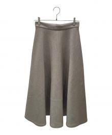 MaxMara（マックスマーラ）の古着「テクニカル ウール ジャージー スカート」｜サンドベージュ