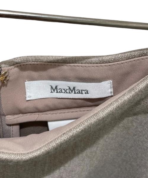 MaxMara（マックスマーラ）MaxMara (マックスマーラ) テクニカル ウール ジャージー スカート サンドベージュ サイズ:40の古着・服飾アイテム