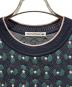 中古・古着 mina perhonen (ミナ ペルホネン) Kukka Kakku Knit Vest/kukka kakku ニットベスト/ads8995 ネイビー×グリーン サイズ:38：35000円