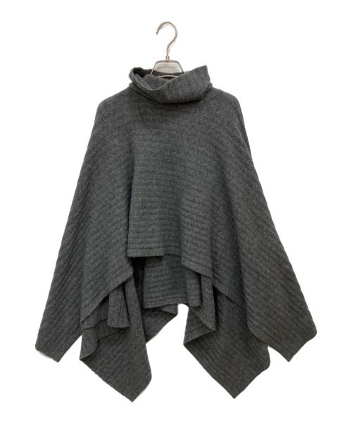 theory（セオリー）theory (セオリー) ニットポンチョ グレー サイズ:FREEの古着・服飾アイテム