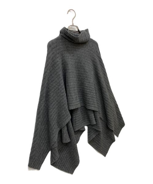 theory（セオリー）theory (セオリー) ニットポンチョ グレー サイズ:FREEの古着・服飾アイテム