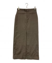 Filippa K（フィリッパコー）の古着「LONG TAILORED SKIRT」｜ブラウン