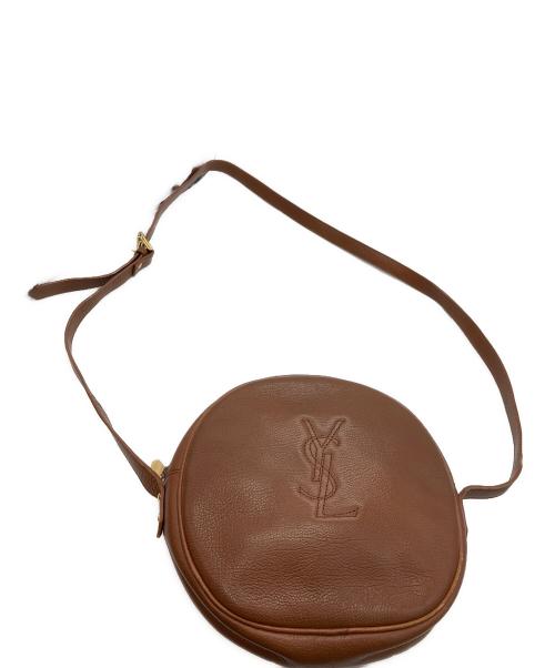 Yves Saint Laurent（イヴサンローラン）Yves Saint Laurent (イヴサンローラン) カサンドラロゴサークルショルダーバッグ ブラウンの古着・服飾アイテム