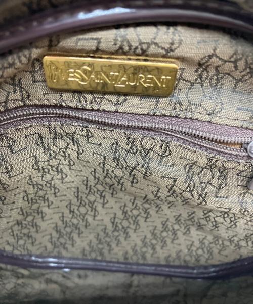 Yves Saint Laurent（イヴサンローラン）Yves Saint Laurent (イヴサンローラン) カサンドラロゴサークルショルダーバッグ ブラウンの古着・服飾アイテム