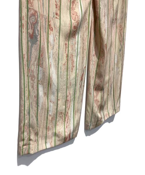 Mame Kurogouchi（マメクロゴウチ）Mame Kurogouchi (マメクロゴウチ) Marble Print Silk Trousers ベージュ サイズ:1の古着・服飾アイテム