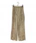 Mame Kurogouchi（マメクロゴウチ）の古着「Marble Print Silk Trousers」｜ベージュ