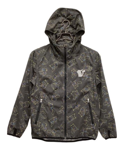 go slow caravan（ゴースローキャラバン）go slow caravan (ゴースローキャラバン) ピカチュウ柄ジャケット グレー サイズ:3の古着・服飾アイテム