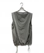 Little suzieリトルスージー）の古着「NYLON SHIMMER BALLOON TOP　LS52495T」｜グレー