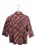 中古・古着 BURBERRY BLUE LABEL (バーバリー ブルー レーベル) ノバチェックシャツブラウス ボルドー×ピンク サイズ:38：9000円