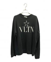 VALENTINO（ヴァレンティノ）の古着「クルーネックスウェット」｜ブラック
