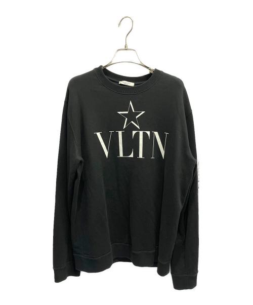 VALENTINO（ヴァレンティノ）VALENTINO (ヴァレンティノ) クルーネックスウェット ブラック サイズ:Lの古着・服飾アイテム