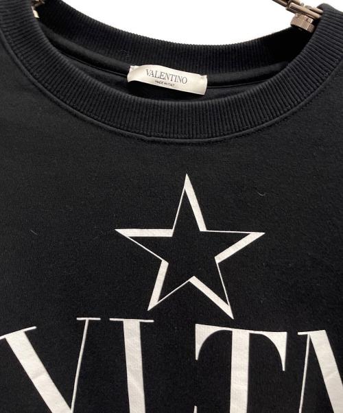 VALENTINO（ヴァレンティノ）VALENTINO (ヴァレンティノ) クルーネックスウェット ブラック サイズ:Lの古着・服飾アイテム
