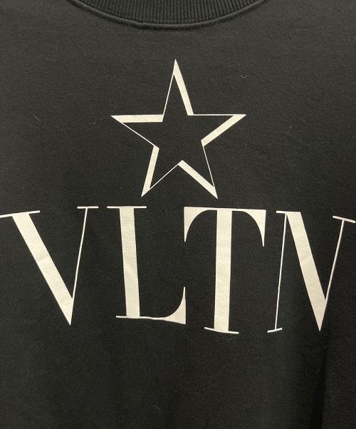 VALENTINO（ヴァレンティノ）VALENTINO (ヴァレンティノ) クルーネックスウェット ブラック サイズ:Lの古着・服飾アイテム