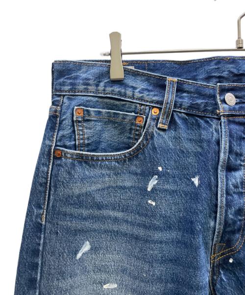 LEVI'S PReMIUM（リーバイス プレミアム）LEVI'S PReMIUM (リーバイス プレミアム) 501ペイント加工デニムパンツ ブルー サイズ:L81W32の古着・服飾アイテム