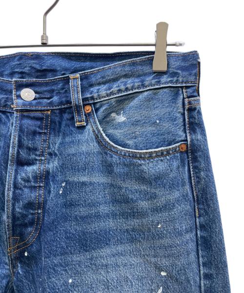 LEVI'S PReMIUM（リーバイス プレミアム）LEVI'S PReMIUM (リーバイス プレミアム) 501ペイント加工デニムパンツ ブルー サイズ:L81W32の古着・服飾アイテム