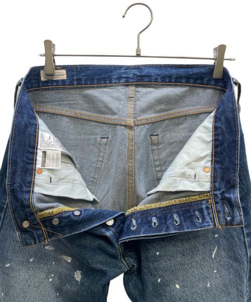 LEVI'S PReMIUM（リーバイス プレミアム）LEVI'S PReMIUM (リーバイス プレミアム) 501ペイント加工デニムパンツ ブルー サイズ:L81W32の古着・服飾アイテム