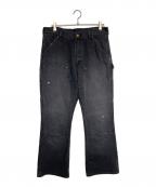 SAINT MICHAELセントマイケル）の古着「25SS DOUBLE KNEE PANTS」｜ブラック