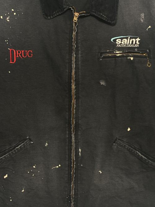 SAINT MICHAEL（セントマイケル）SAINT MICHAEL (セントマイケル) DETROIT JACKET/DRUG/BLACK ブラック サイズ:Lの古着・服飾アイテム