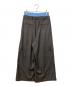 RIM.ARK (リムアーク) Double waist wide PT チャコールグレー サイズ:36：10000円