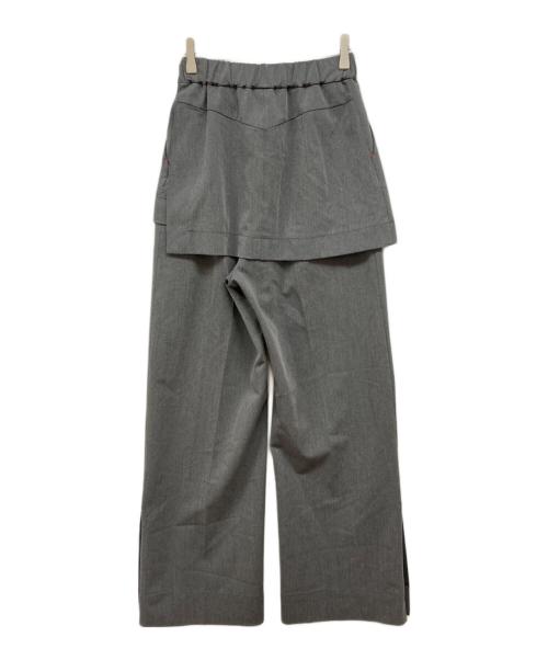 OMMO（オーエムエムオー）OMMO (オーエムエムオー) SK LAYERED PT グレー サイズ:36の古着・服飾アイテム