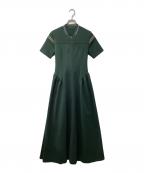 Ameriアメリ）の古着「TRUCK JACKET LIKE FLARE DRESS/ワンピース」｜ダークグリーン