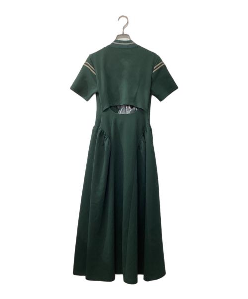 Ameri（アメリ）Ameri (アメリ) TRUCK JACKET LIKE FLARE DRESS/ワンピース ダークグリーン サイズ:Sの古着・服飾アイテム