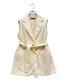 WEEKEND Max Mara（ウィークエンド マックスマーラ）の古着「ベルテッドジレ」｜アイボリー