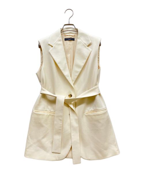 WEEKEND Max Mara（ウィークエンド マックスマーラ）WEEKEND Max Mara (ウィークエンド マックスマーラ) ベルテッドジレ アイボリー サイズ:SIZE Sの古着・服飾アイテム