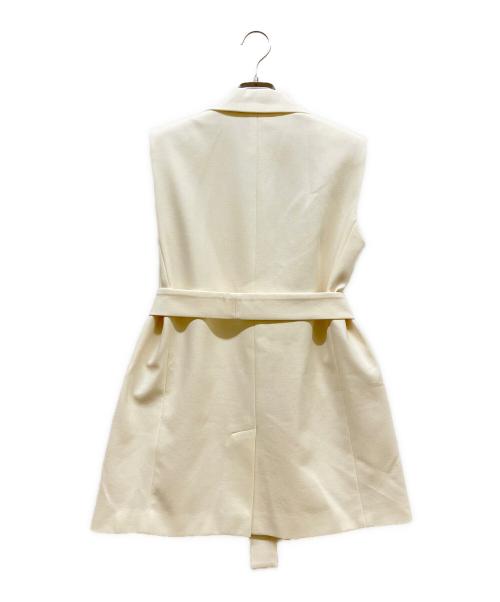 WEEKEND Max Mara（ウィークエンド マックスマーラ）WEEKEND Max Mara (ウィークエンド マックスマーラ) ベルテッドジレ アイボリー サイズ:SIZE Sの古着・服飾アイテム