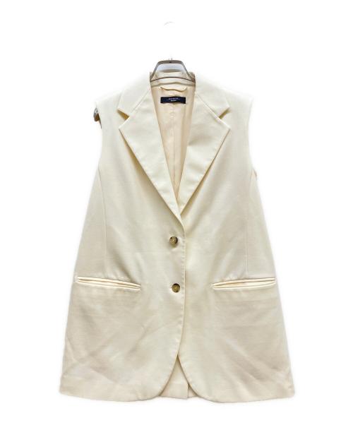 WEEKEND Max Mara（ウィークエンド マックスマーラ）WEEKEND Max Mara (ウィークエンド マックスマーラ) ベルテッドジレ アイボリー サイズ:SIZE Sの古着・服飾アイテム