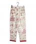 BODE（ボーディ）の古着「Edwardian Redwork pants/エドワーディアン・レッドワーク・パンツ」｜ホワイト×レッド