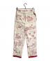 BODE (ボーディ) Edwardian Redwork pants/エドワーディアン・レッドワーク・パンツ ホワイト×レッド サイズ:29：20000円