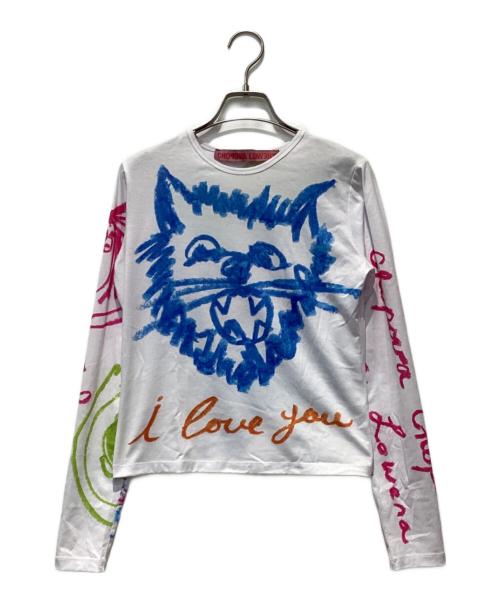 CHOPOVA LOWENA（チョポヴァ・ロウェナ）CHOPOVA LOWENA (チョポヴァ・ロウェナ) ロングスリーブTシャツ ホワイト サイズ:Mの古着・服飾アイテム